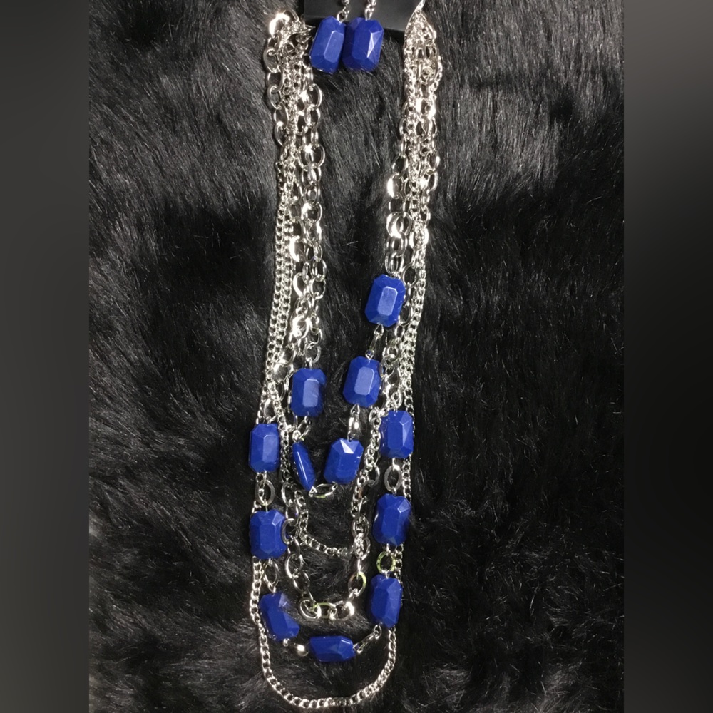 Blue Necklace Set